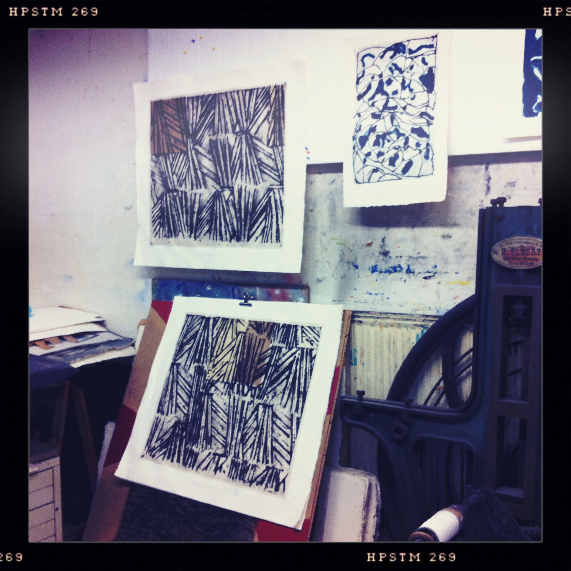 Titus Carmel à l'atelier Pasnic